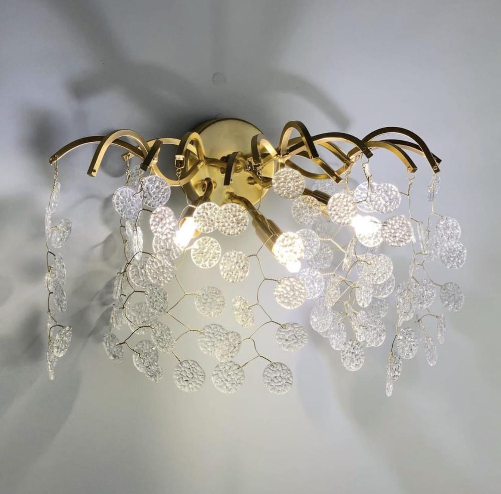 Бра в виде веточек с лепестками (WB 8009-4 GD)