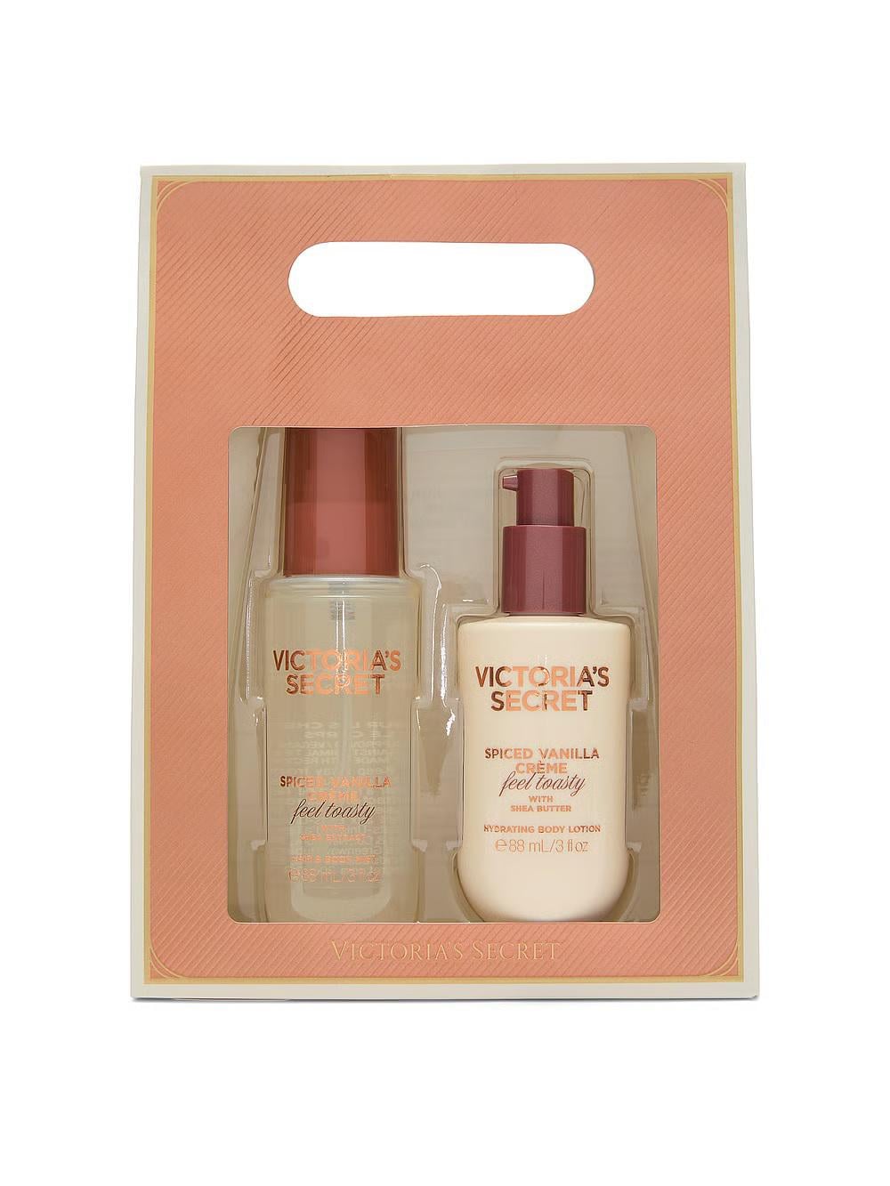 Подарочный набор для женщин Victoria's Secret Spiced Vanilla Creme спрей для тела 88 мл и лосьон для тела 88 мл (402054)
