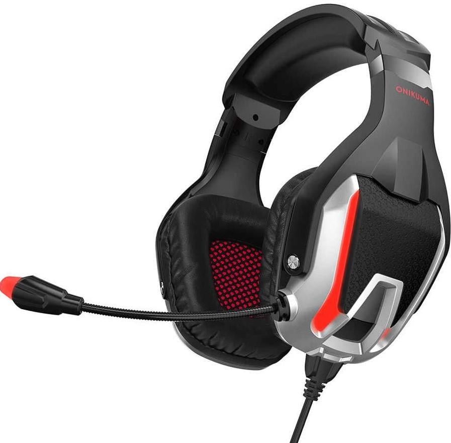 Наушники ONIKUMA Gaming with led K12 Black/Red (bf73509d)