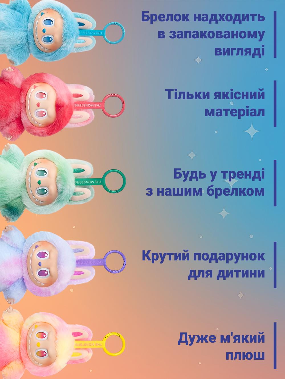 Плюшева іграшка-брелок сюрприз Labubu 2025 pop mart the monsters колір-сюприз (468e1e18) - фото 3