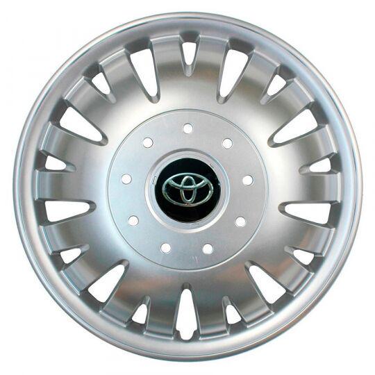 Автомобильные колпаки SKS 410 R16 с логотипом Toyota 4 шт. Серебристый