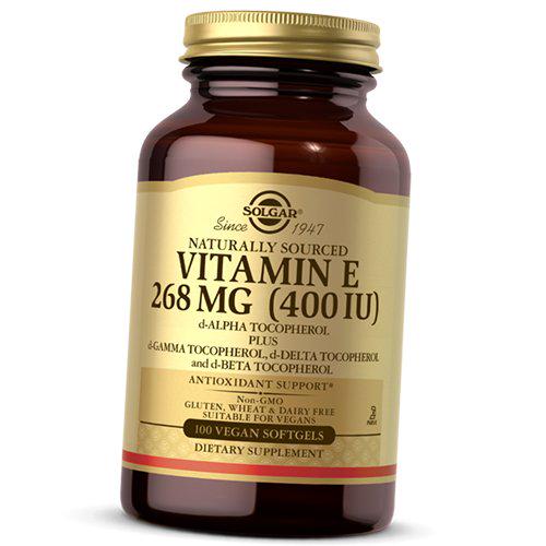ᐉ Витамин Е Solgar Vitamin E Alpha Tocopherol 400 100 гел капс (36313224)