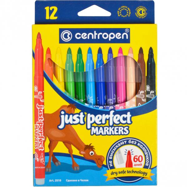 Фломастеры цветные Centropen Perfect 12 шт. (2510)