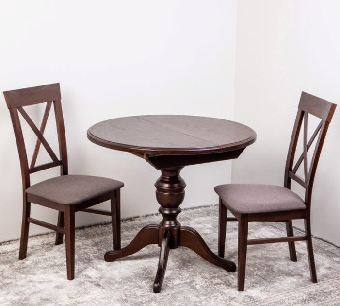 Стіл розсувний круглий Алегро Горіх італійський (101)