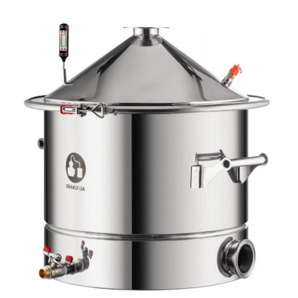 Куб перегонный Смакуй с купольной крышкой фланец 40 л (596910)