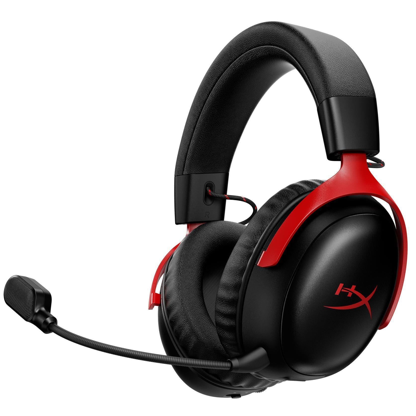 Наушники беспроводные HyperX Cloud III S Bluetooth и USB-ресивер Black/Red (A59Z0AA)