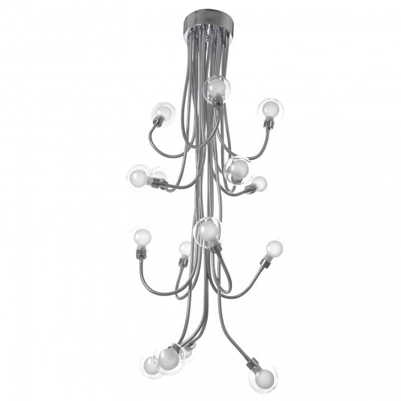 Люстра прованс молекула галогенная с гибким рожком лофт Brille BL-416S/16 G9 CH