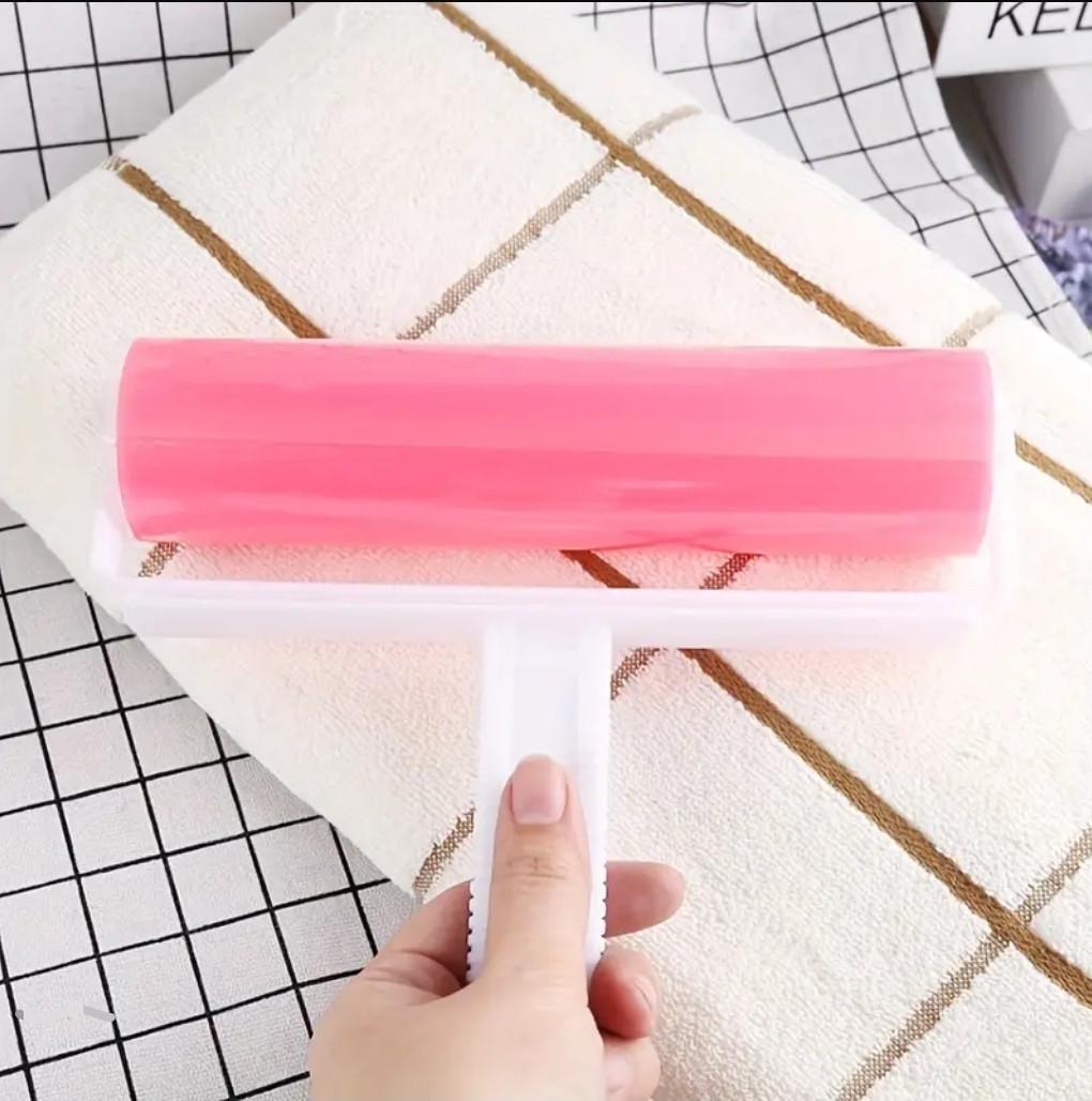 Валик липкий для чищення одягу багаторазовий силіконовий Рожевий (2338615831) - фото 5 Валик липкий для чищення одягу багаторазовий силіконовий Рожевий (2338615831) - фото 5