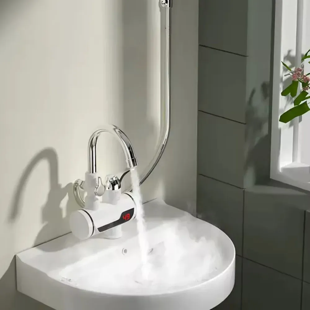 Проточный водонагреватель Delimano с LCD экраном и лейкой душем 3000 Вт (234591520) - фото 3 Проточный водонагреватель Delimano с LCD экраном и лейкой душем 3000 Вт (234591520) - фото 3