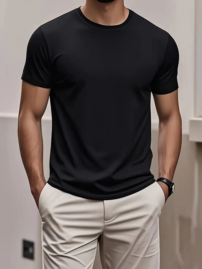 Футболка мужская хлопковая XXL Черный (26862335)