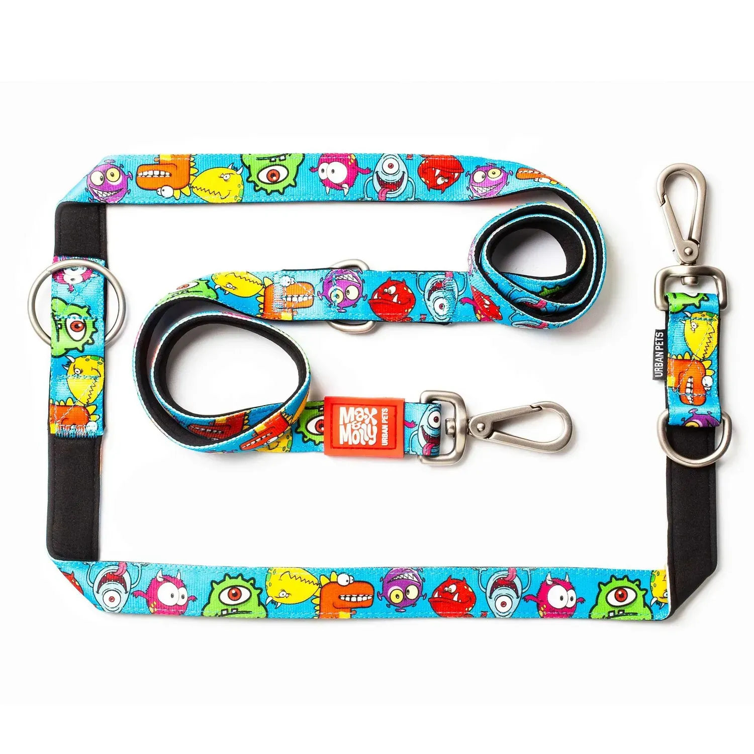 Поводок для животных Max&Molly Multi-Function Leash Little Monsters M (27426324)