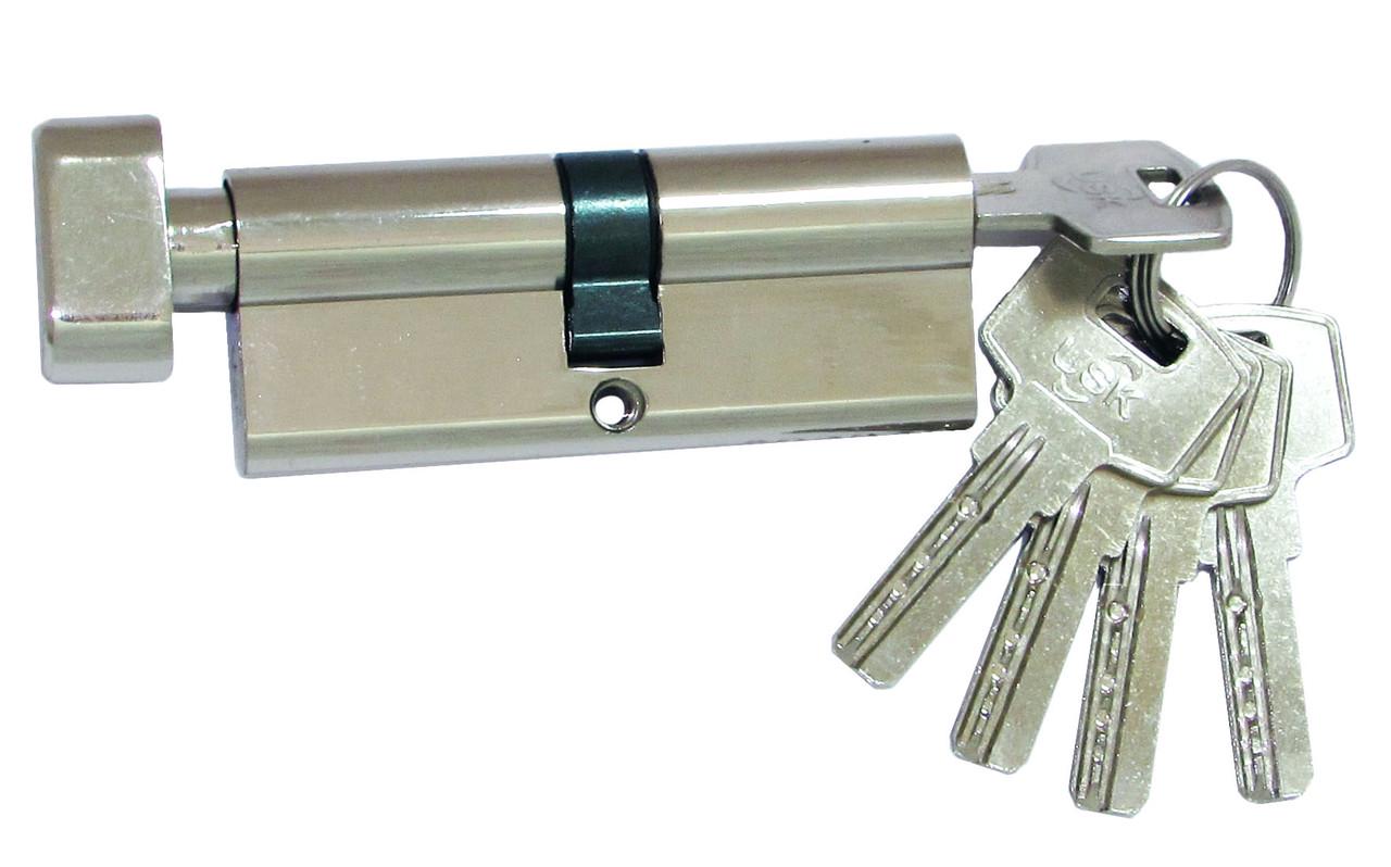 Цилиндровый механизм USK ZCi-80 40x40 ключ/поворотник Никель Цилиндровый механизм USK ZCi-80 40x40 ключ/поворотник Никель