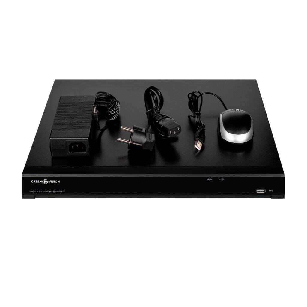 Видеорегистратор сетевой IP GreenVision GV-N-I017/16 V2 12MP 16-канальный NVR поддержка высокого разрешения Черный (624399) - фото 4