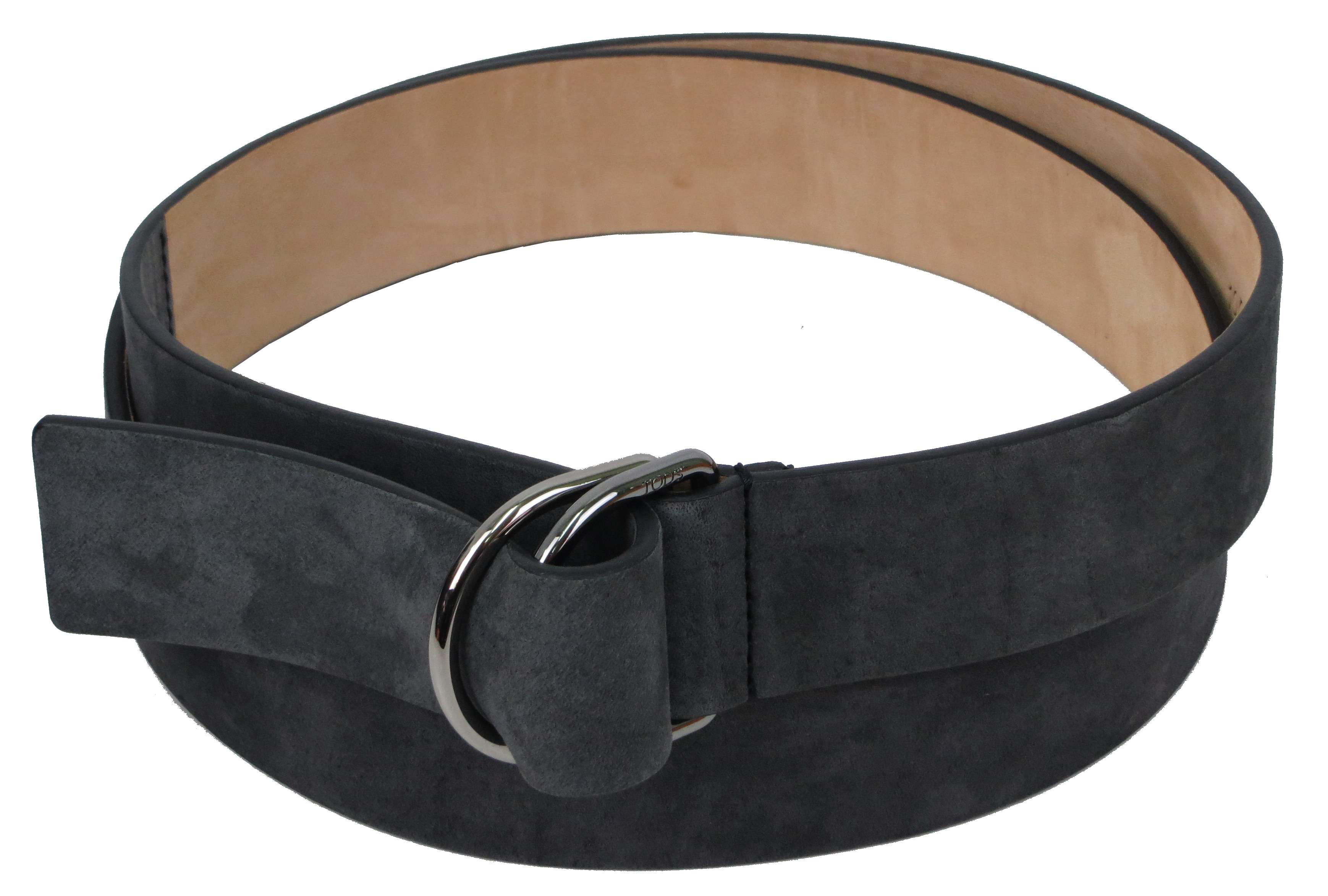 Ремінь жіночий Tods шкіряний Сірий (S31C41)