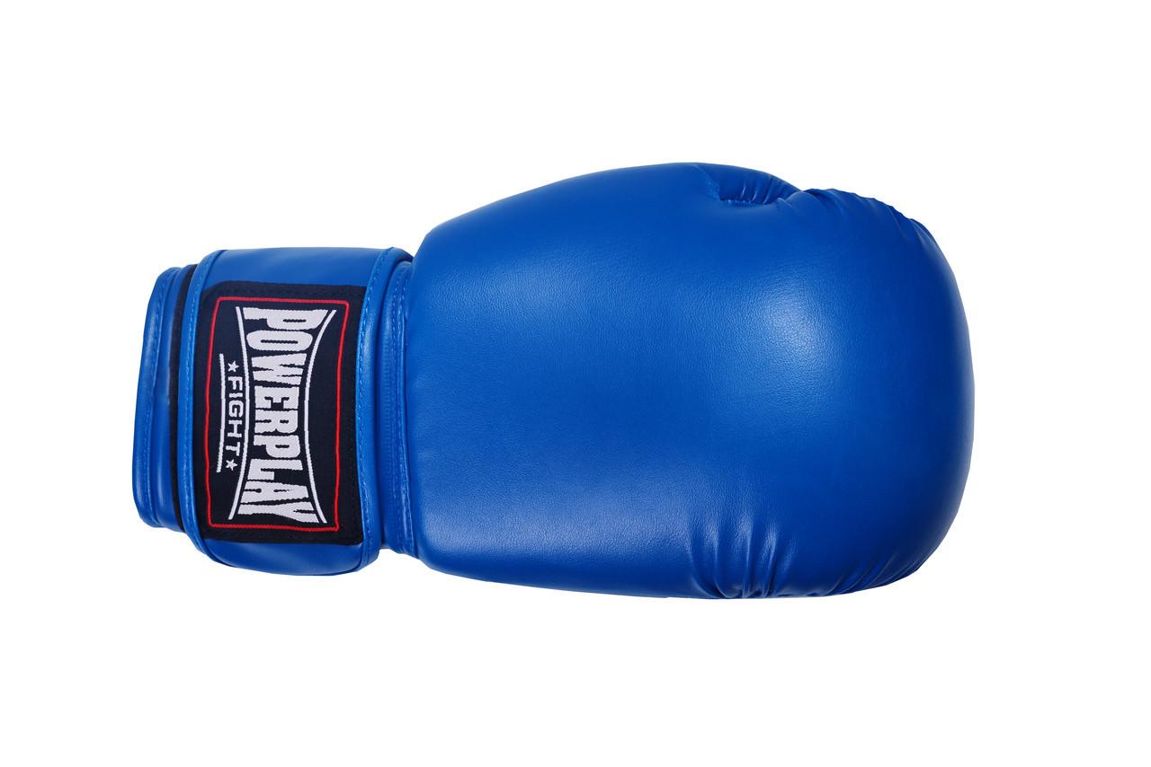 Боксерські рукавички PowerPlay 3004 Classic 14 ун. Синій (PP_3004_14oz_Blue) - фото 5