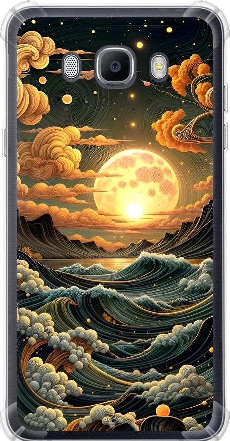 Чехол на Samsung Galaxy J7 (2016) J710F Арт волны (6332sp-263-42517)