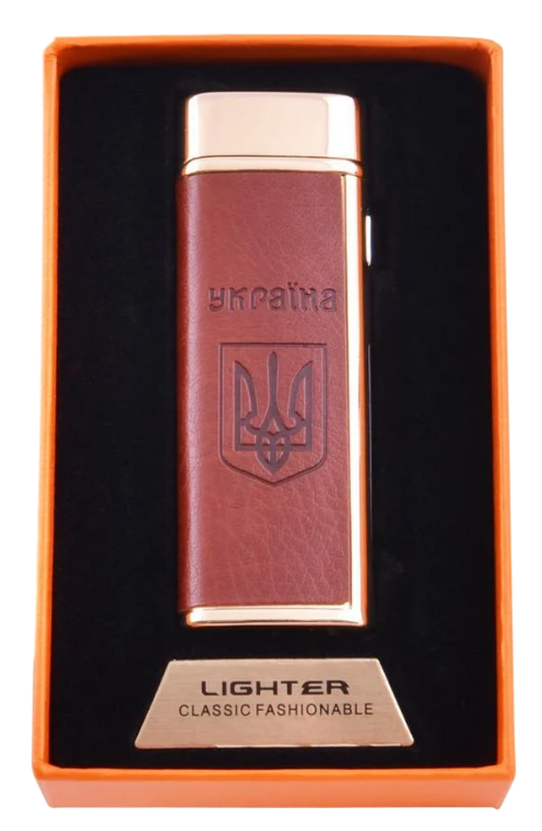 Зажигалка электроимпульсная "Україна" Soft в подарочной коробке Gold (32161974)