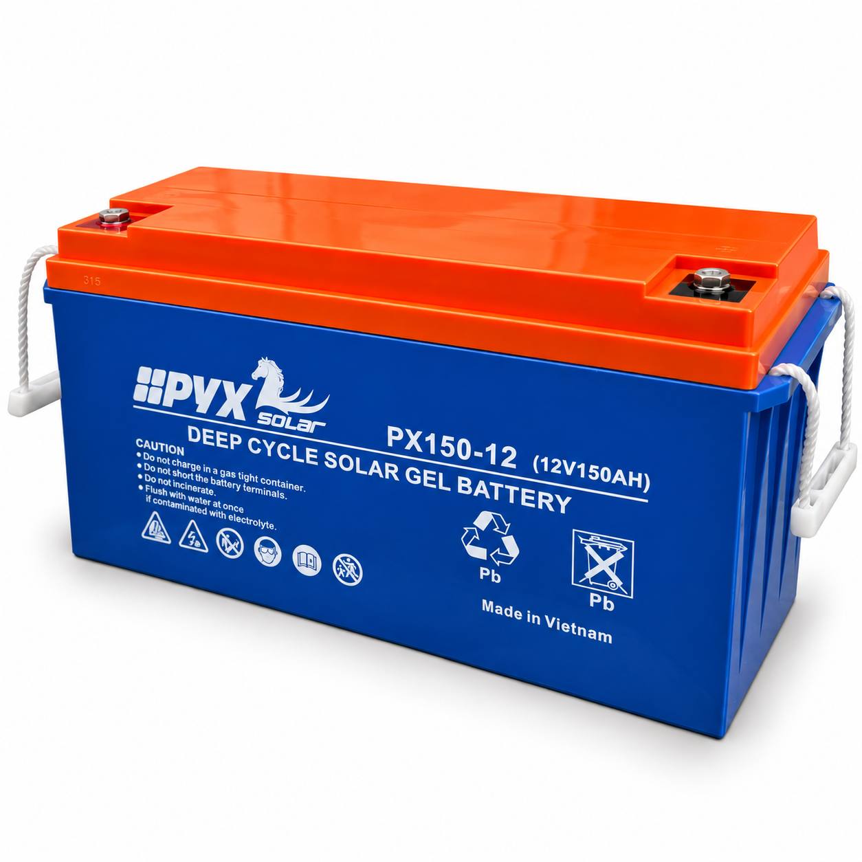 Гелевый аккумулятор PYX Solar PX150-12 12 В 150 Ач для солнечных панелей (M1306)