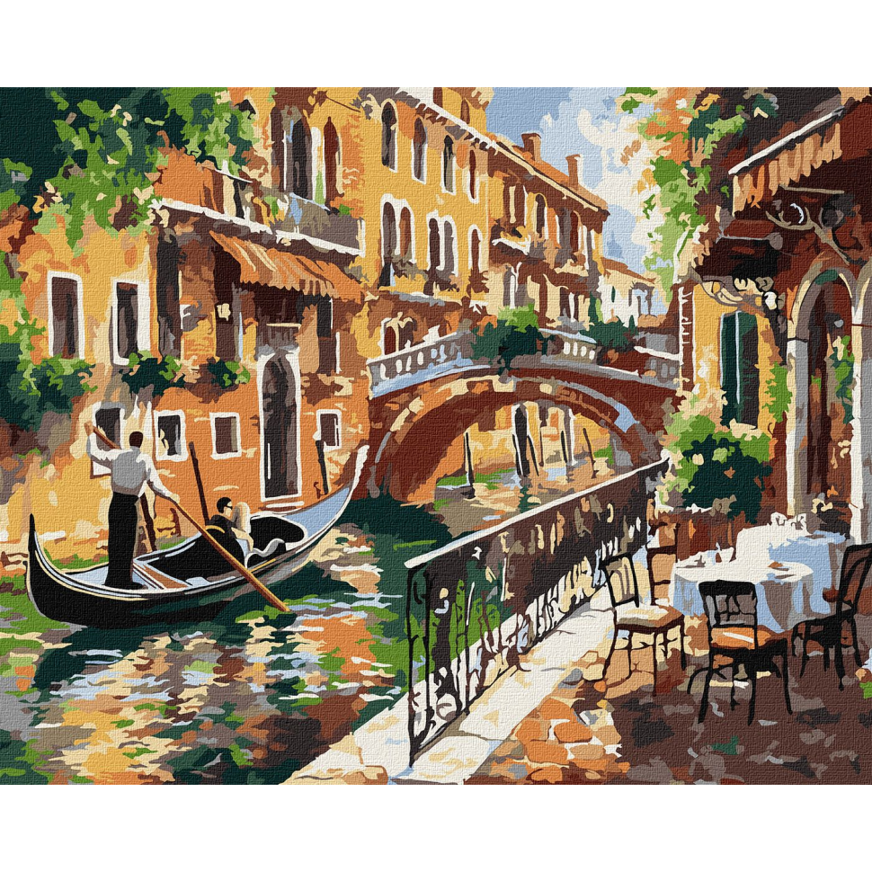 Картина по номерам Ideyka Венецианский покой 40x50 см (KHO3661)