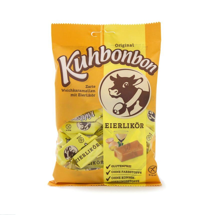 Цукерки без глютену Kuhbonbon "Корівка" яєчний лікер 200 г (4028452200157)