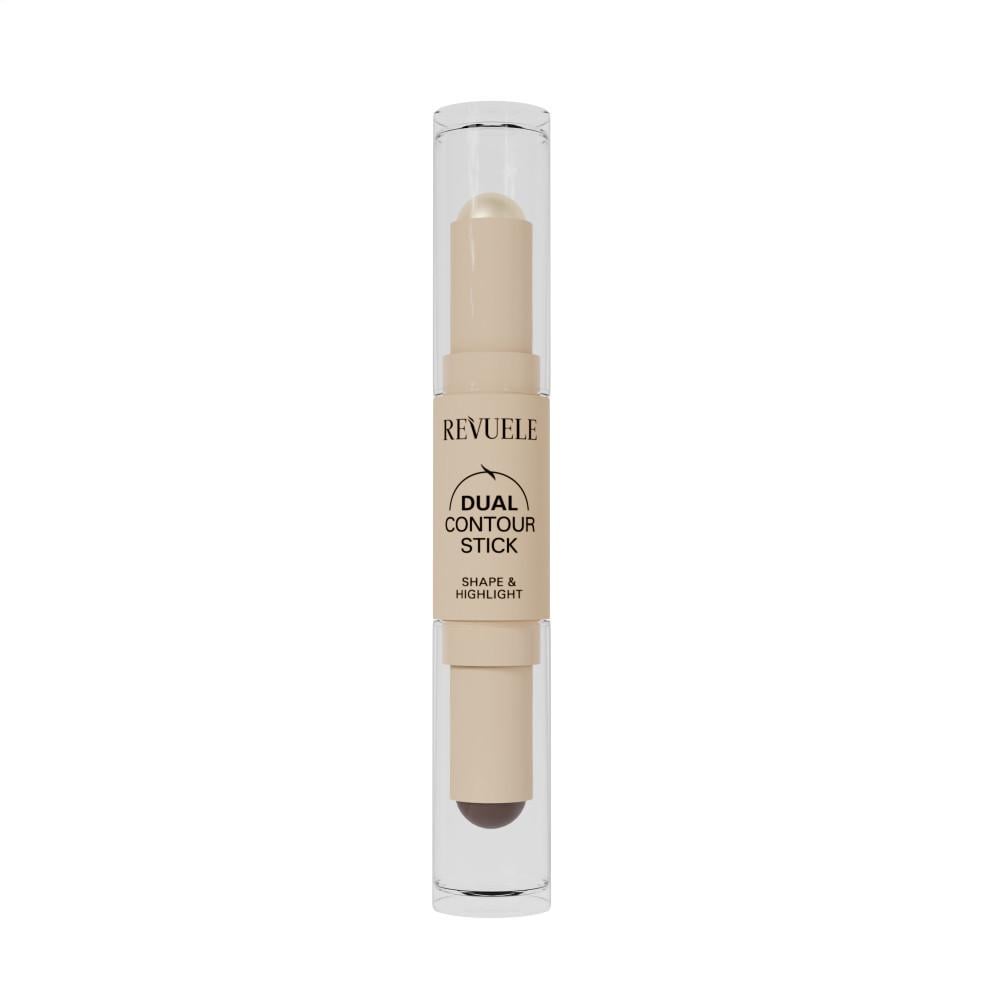 Двойной кремовый карандаш для контуринга Revuele Dual Contour Stick 3,7 г тон 03 Глянцевое золото (2588869098)