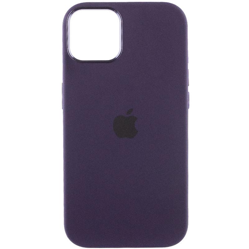 Протиударний чохол Silicone Case Metal Buttons (AA) для Apple iPhone 13 (6.1") Фіолетовий / Elderberry - фото 2