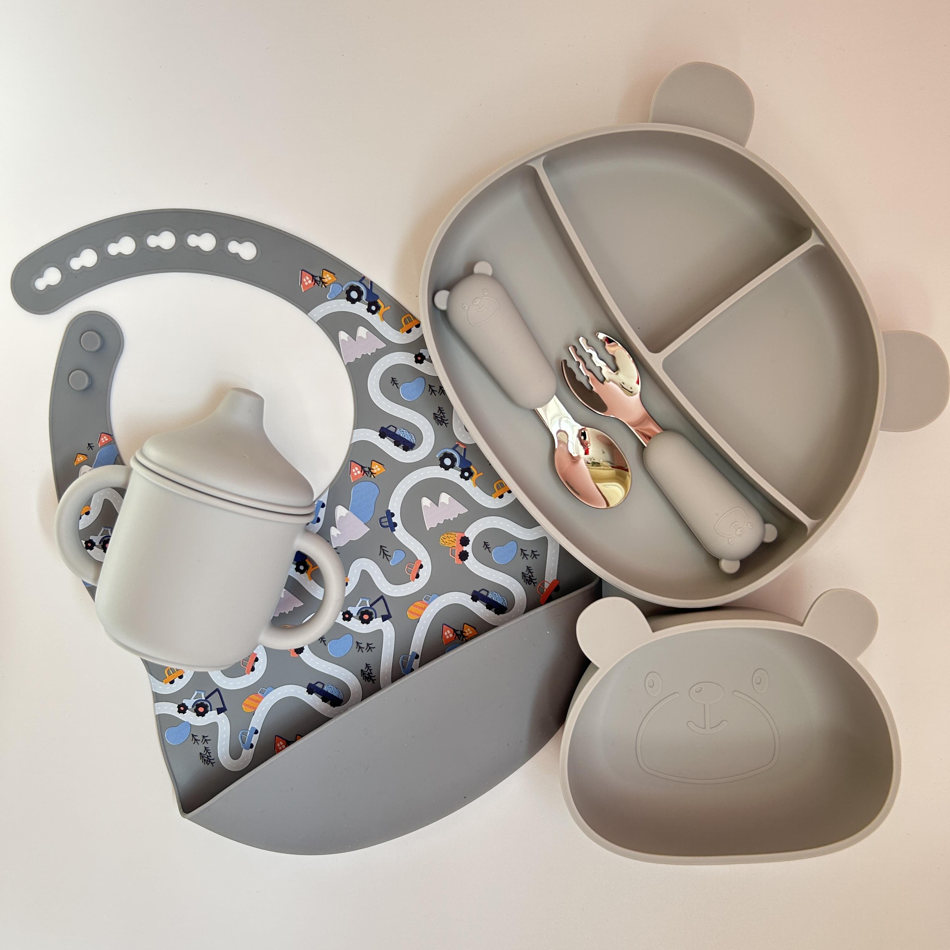 Набор детской посуды Мишки BPR img_e5301 Дороги Light grey - фото 1 Набор детской посуды Мишки BPR img_e5301 Дороги Light grey - фото 1