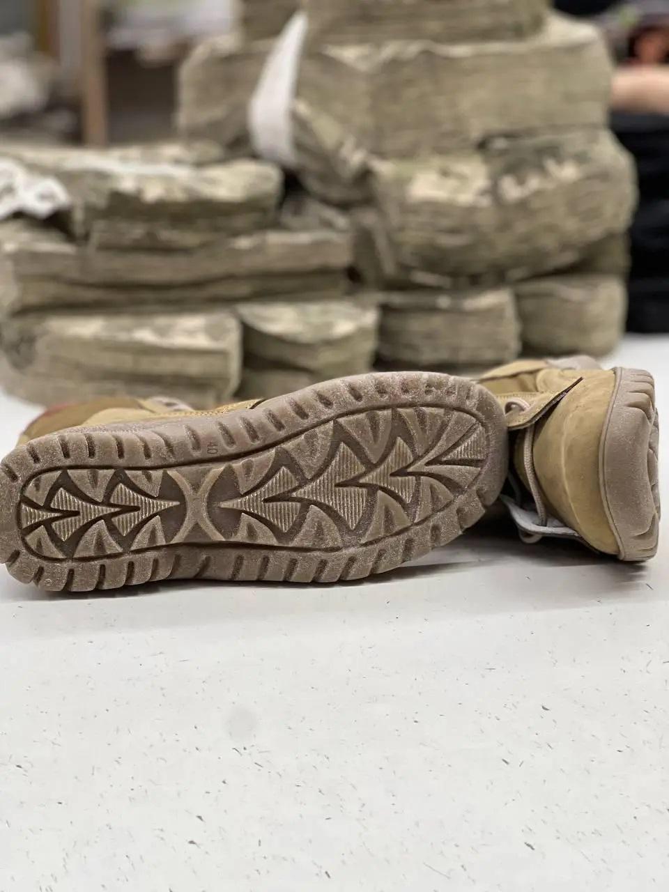 Берцы кожаные р. 40 Койот (40697) - фото 2