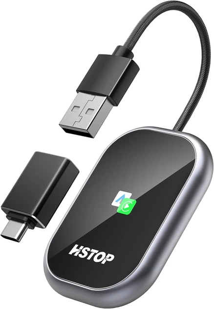 Адаптер беспроводной HSTOP CarPlay & Android Auto Wi-Fi (11063)