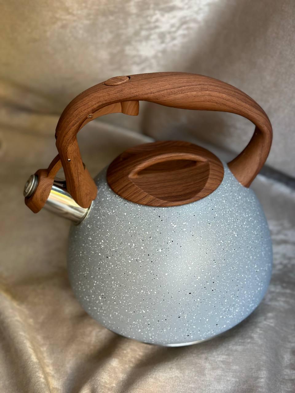 Чайник со свистком Unique UN-5306-G капсульное дно 2,7 л Серый (21685356)