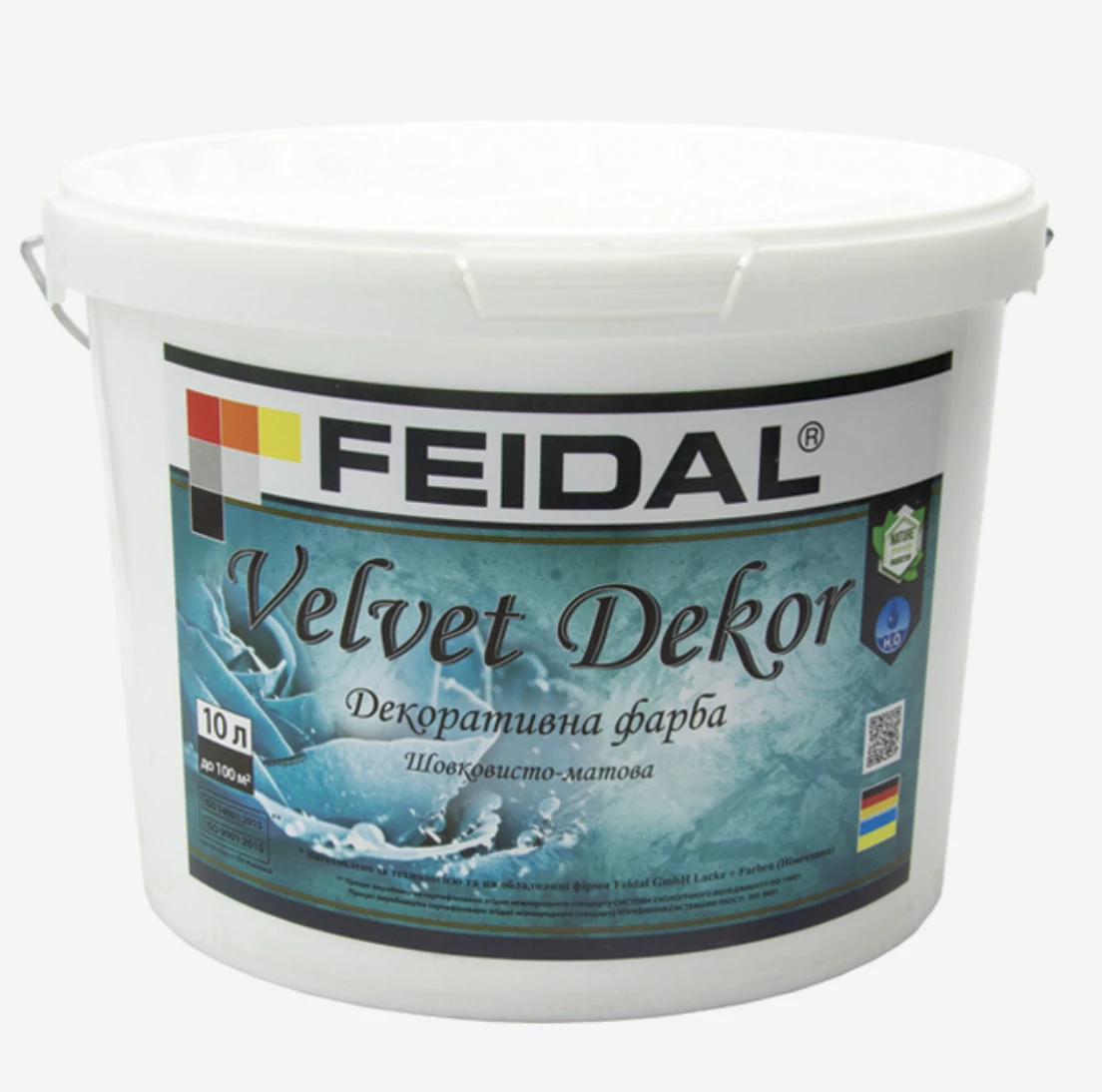 Краска интерьерная декоративная Feidal Velvet Dekor 10 л Белый (1886454873)