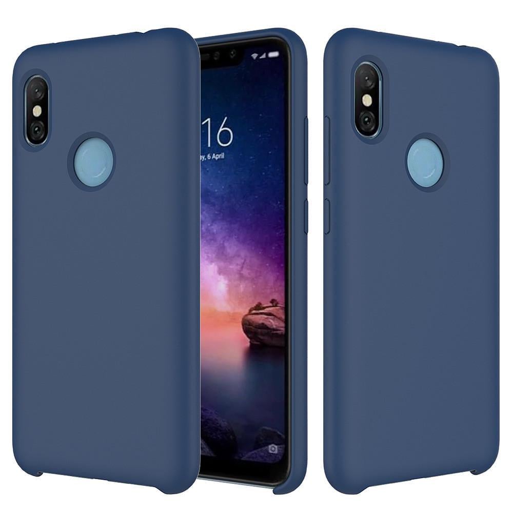 Силиконовый чехол Liquid Case Xiaomi Mi 9 Lite Темно-синий 2283P