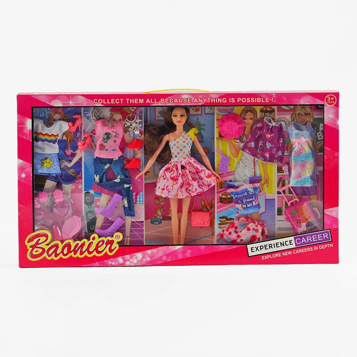 Лялька іграшкова Baonier гардероб/валіза/взуття Multicolor (149137) Лялька іграшкова Baonier гардероб/валіза/взуття Multicolor (149137)