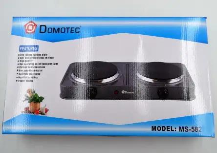 Електроплита дискова DOMOTEC MS582 2000W з терморегулятором 5 режимів роботи Сірий (775b038f) - фото 9