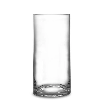 Ваза для цветов и декора стеклянная Цилиндр 30 см Прозрачный (70985)