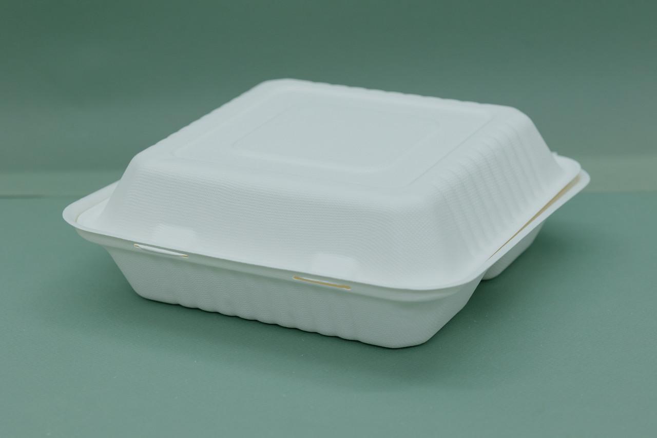 Одноразовый контейнер с 3 отделениями 23х23х7,8 см 100 шт. - фото 4 Одноразовый контейнер с 3 отделениями 23х23х7,8 см 100 шт. - фото 4