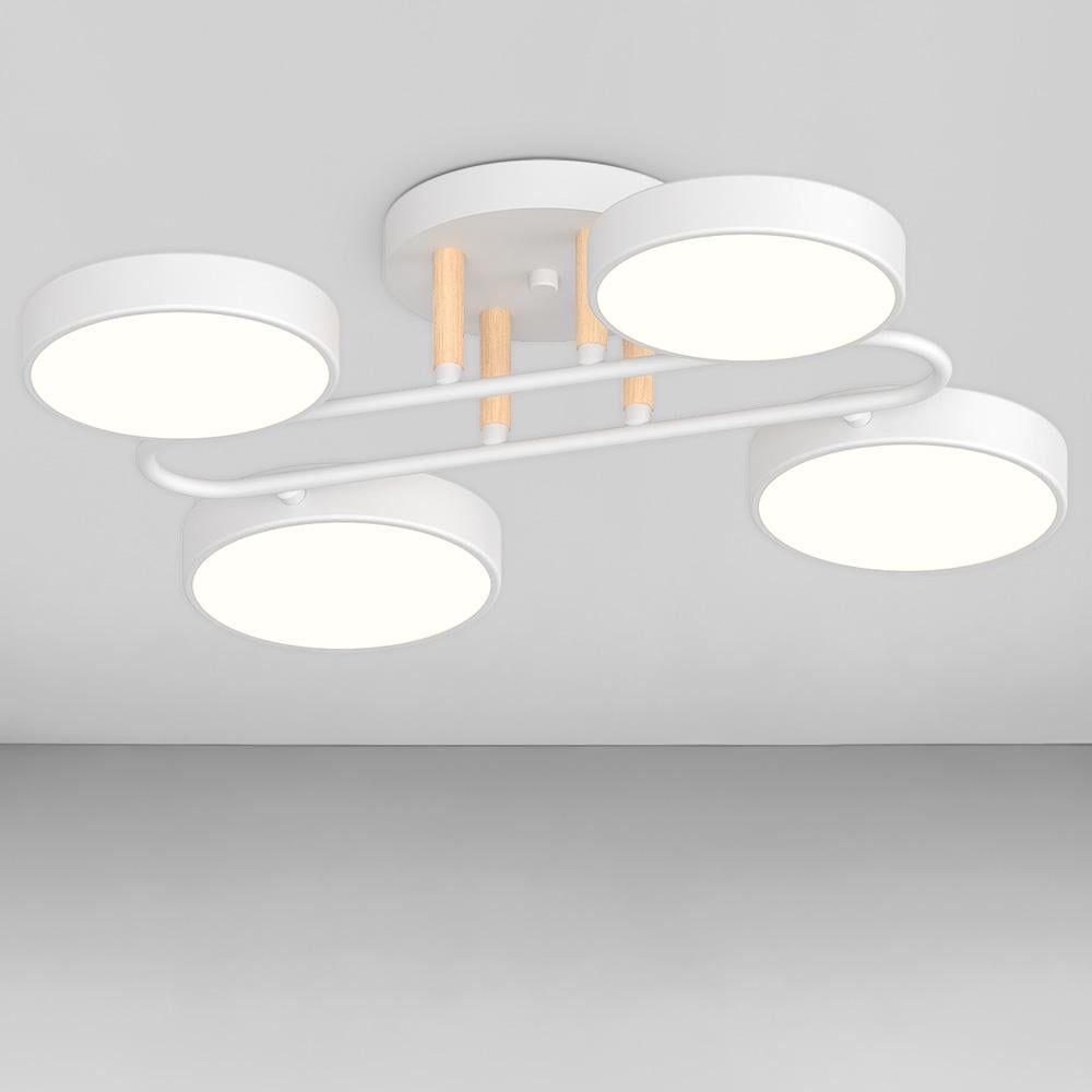 Люстра потолочная светодиодная Light House SRS-20257-4 Белый/Дерево