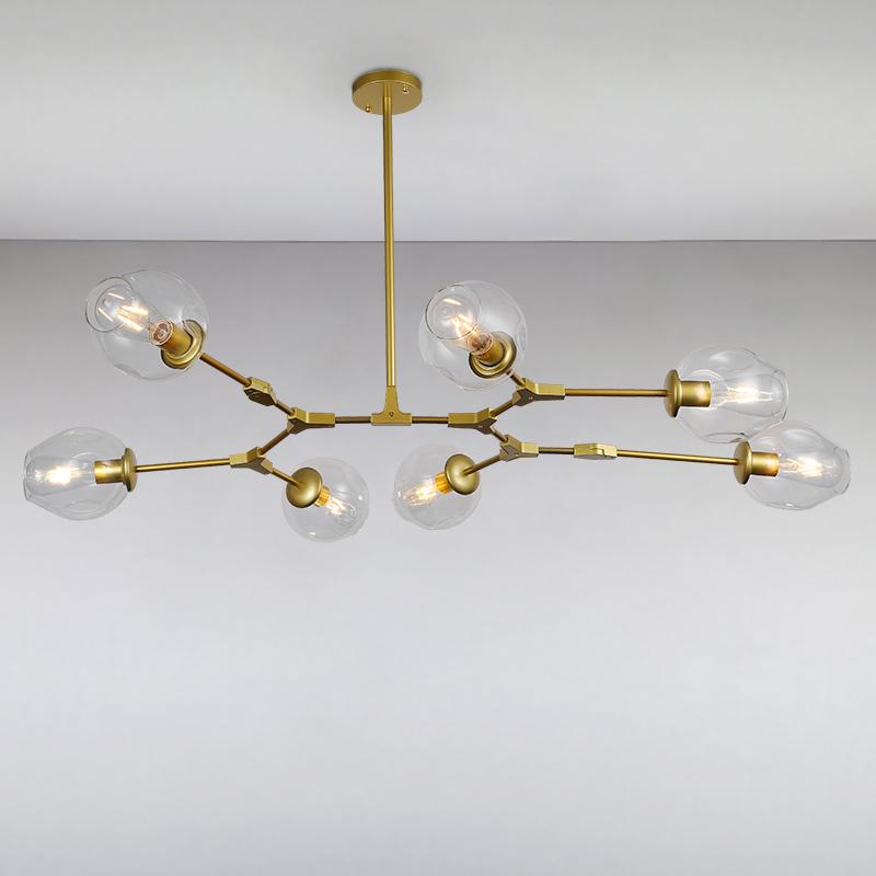 Люстра подвесная молекула Light House LS-15226-7 Золотой (16199)