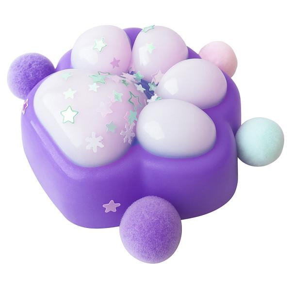 Антистресс-игрушка Таба Лапка с блестками жвачка-тянучка 7 см Фиолетовый (26565912) Антистресс-игрушка Таба Лапка с блестками жвачка-тянучка 7 см Фиолетовый (26565912)