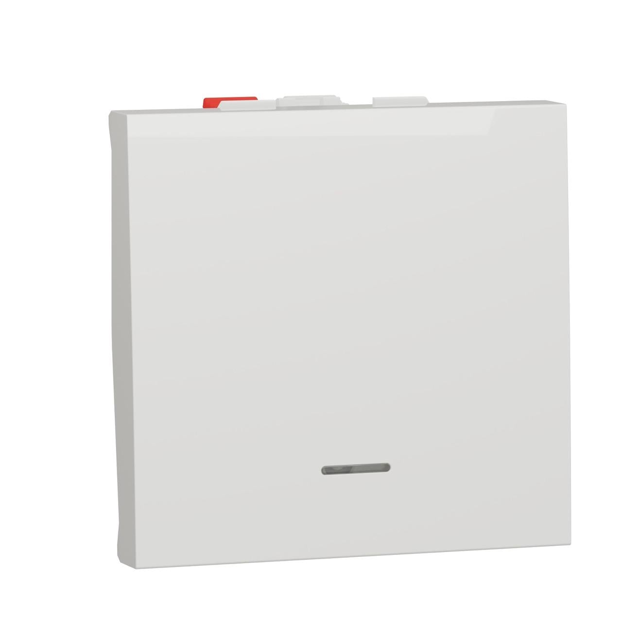 Выключатель Schneider Electric Unica New ABS-UV 10А 45х45х34,25 мм Белый (NU320618N)