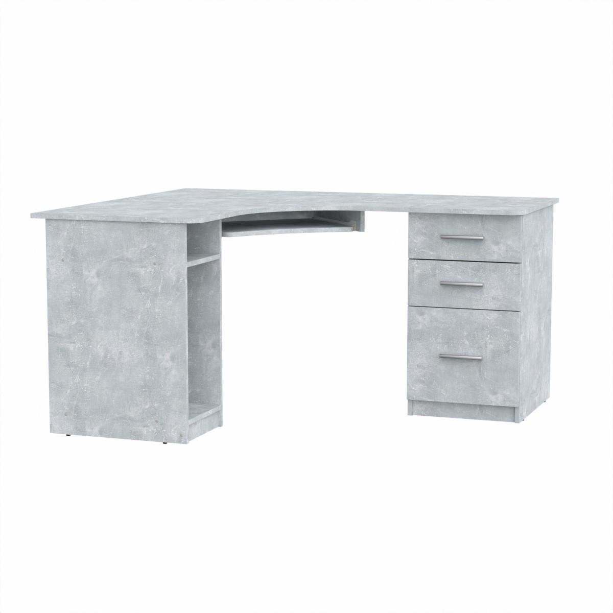 Стол компьютерный Компанит СУ 9 150х125х73,6 см Бетон (66f00be3e46f9163b5262a3d)