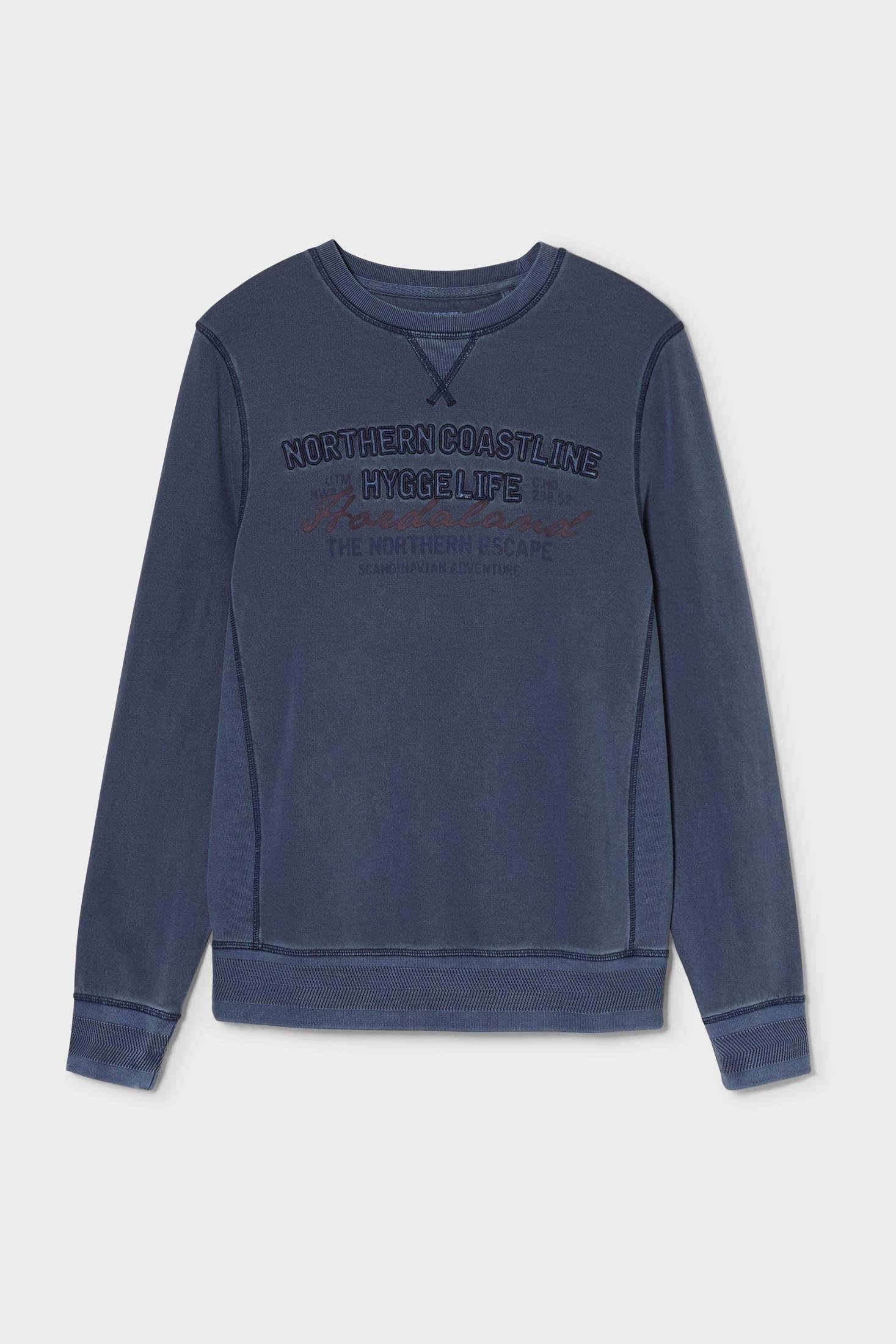 Свитшот мужской без капюшона C&A размер S Темно-синий (2121537)