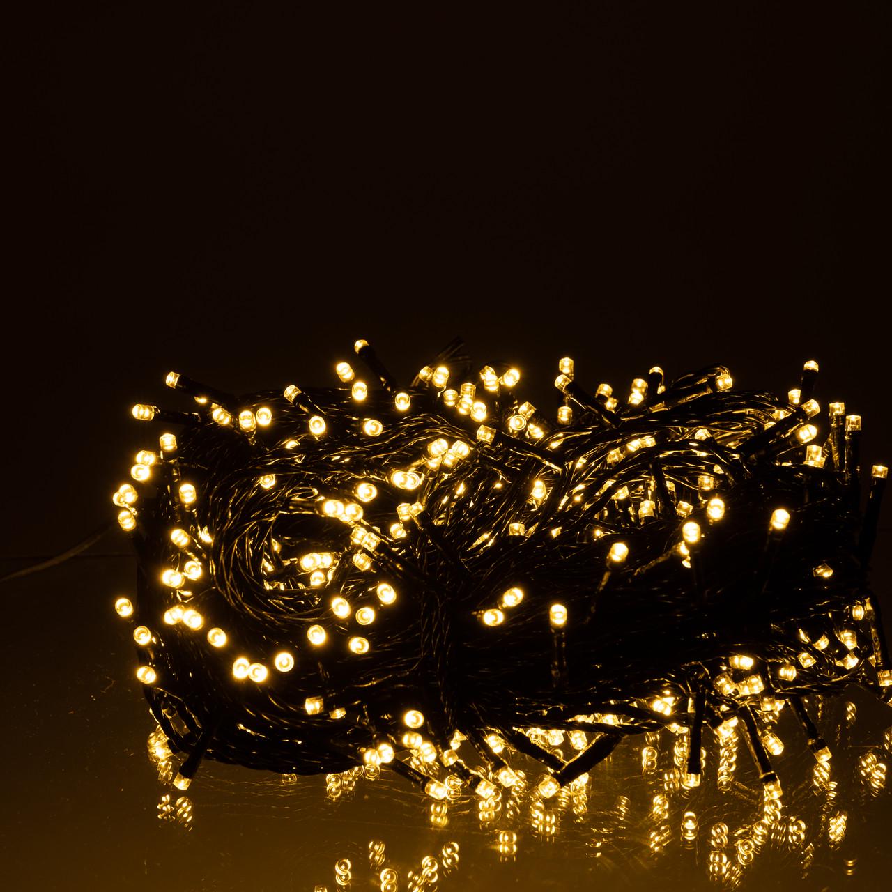 Гирлянда уличная Рождественская фея CF500L50MBY 50 м 500 LED Черный/Желтый (29912848)