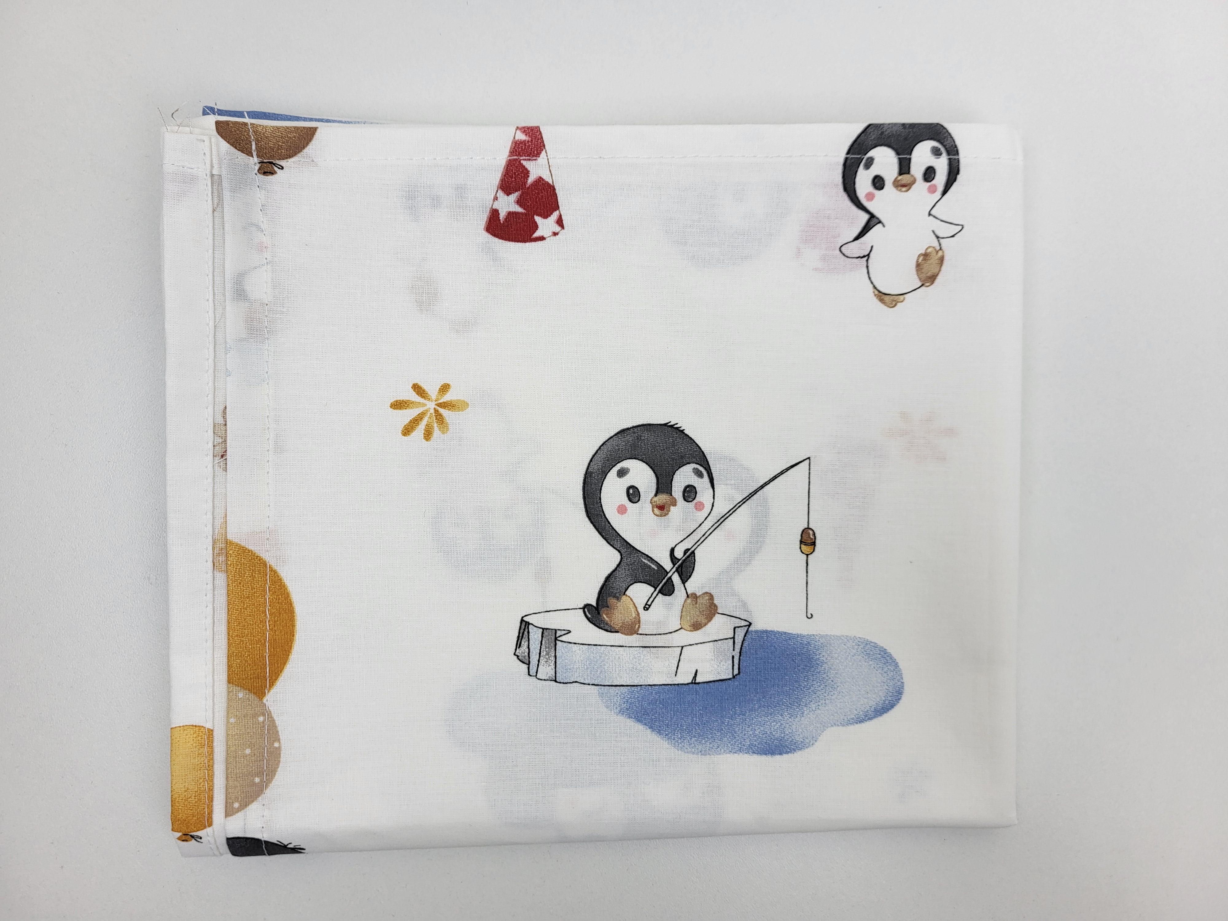 Пелюшки дитячі з пінгвінами 75х90 см (1489)