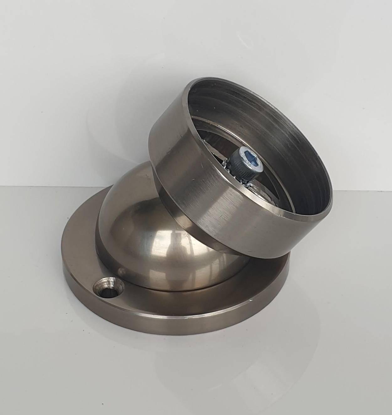 Стеновой фланец регулируемый система круг для алюминиевых перил Ø 50 мм Шампань