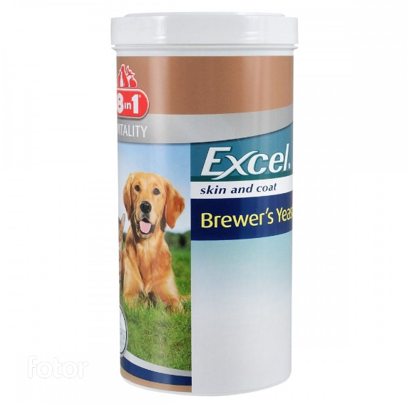 Пивні дріжджі для собак та котів 8in1 Excel Brewers Yeast 1430 табл. (660895/115731)