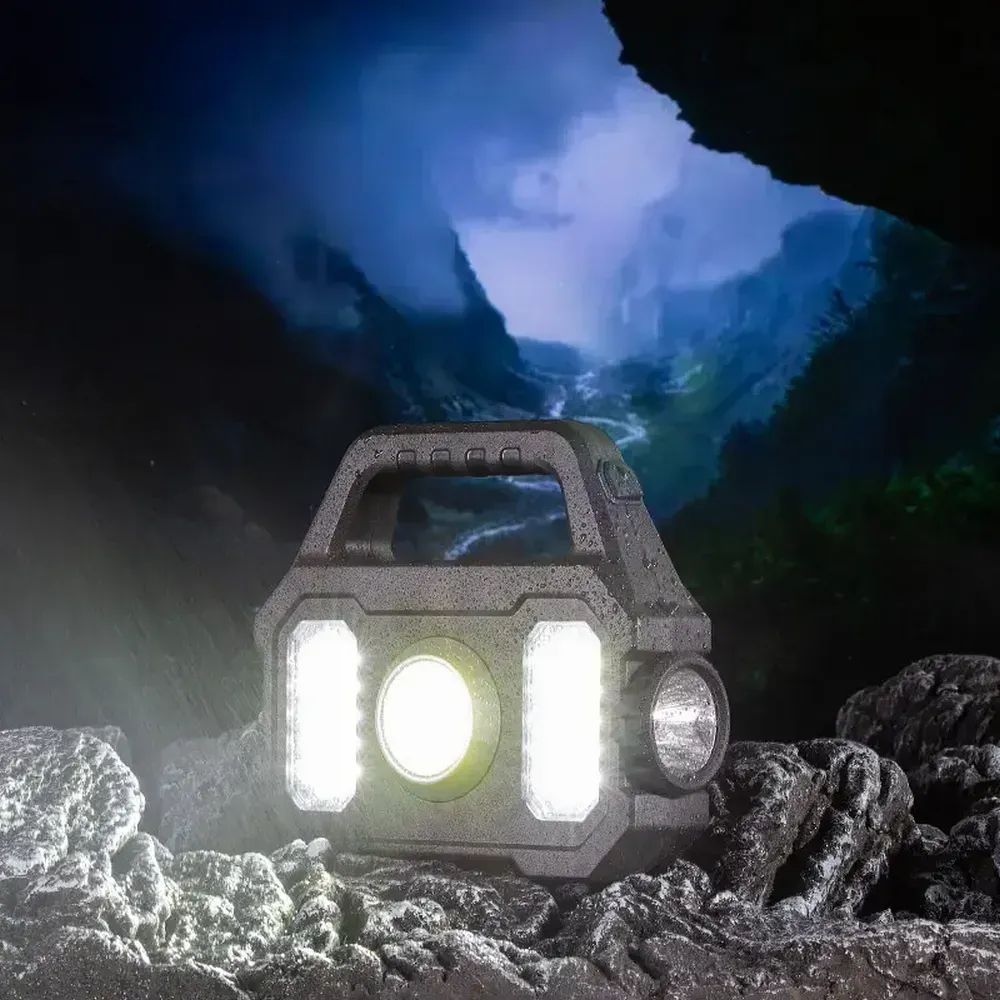 Ліхтар ручний прожектор YT-880B з USB-зарядкою з сонячною панеллю 7 режимів 1200 мАч (234564572) - фото 5 Ліхтар ручний прожектор YT-880B з USB-зарядкою з сонячною панеллю 7 режимів 1200 мАч (234564572) - фото 5