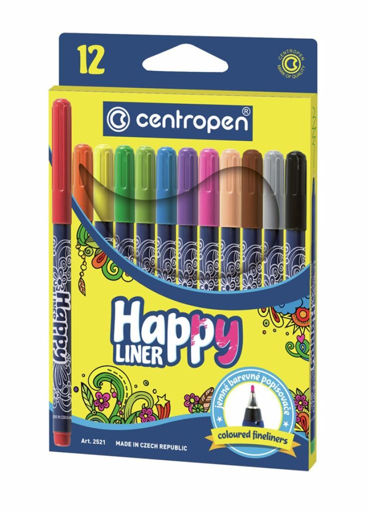 Лінери Centropen HAPPY 2521 0,3 мм 12 шт. (8595013635728)