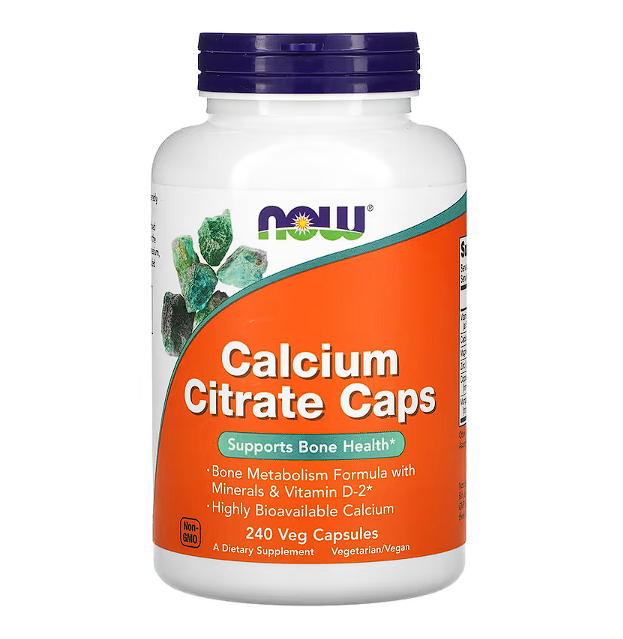 Кальций NOW Calcium Citrate 240 капс. (08151-01)