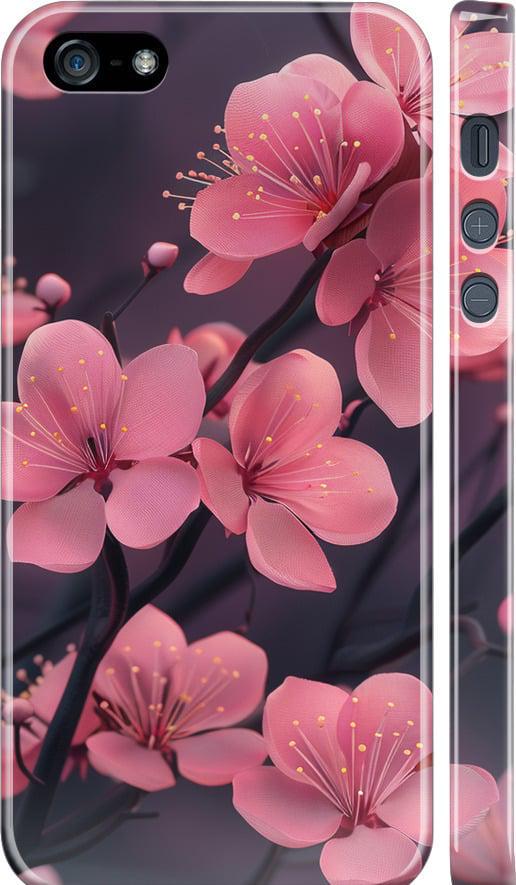 Чехол на iPhone 5s Пурпурная сакура (6075m-21-42517)